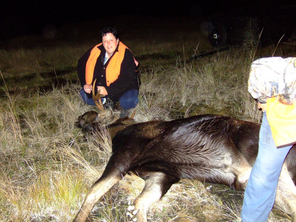 Lise Girard a la chasse.